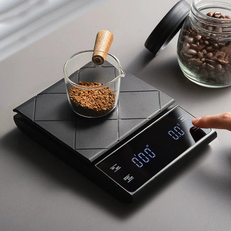 3kg/0.1g Digital Kitchen Weight Grams Electronic Balance High Precision Coffee Scale Portable With Timer Food Espresso