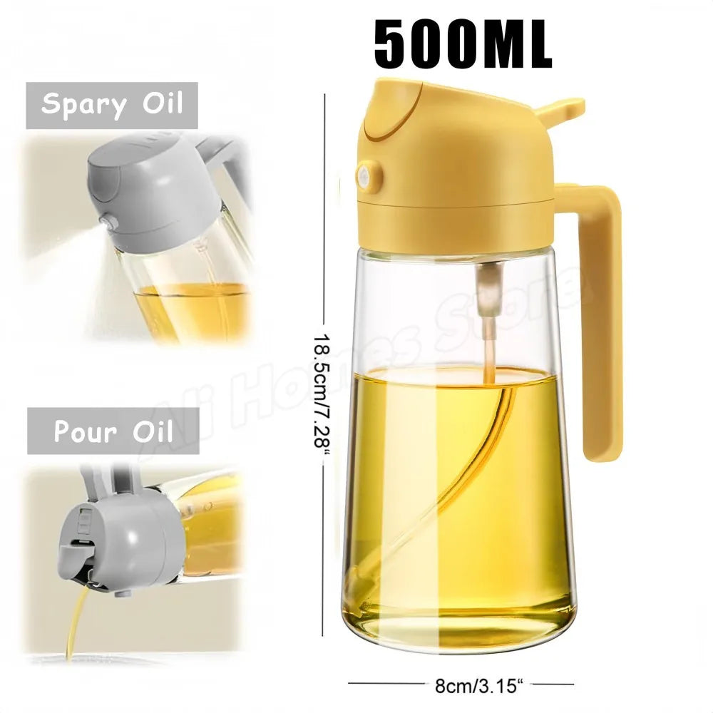 200/300/500ML Spray for Oil Spray Oil Sprayer Kitchen Nebulizer Dispenser BBQ Cooking Olive Diffuser Airfryer Olive Oil Sprayer