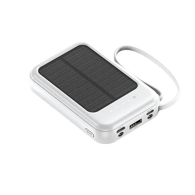 Comes with A 4-wire Solar Power Bank, 10000mAh Compact, Portable, High-capacity, Universal Fast Charging Mobile Power Bank