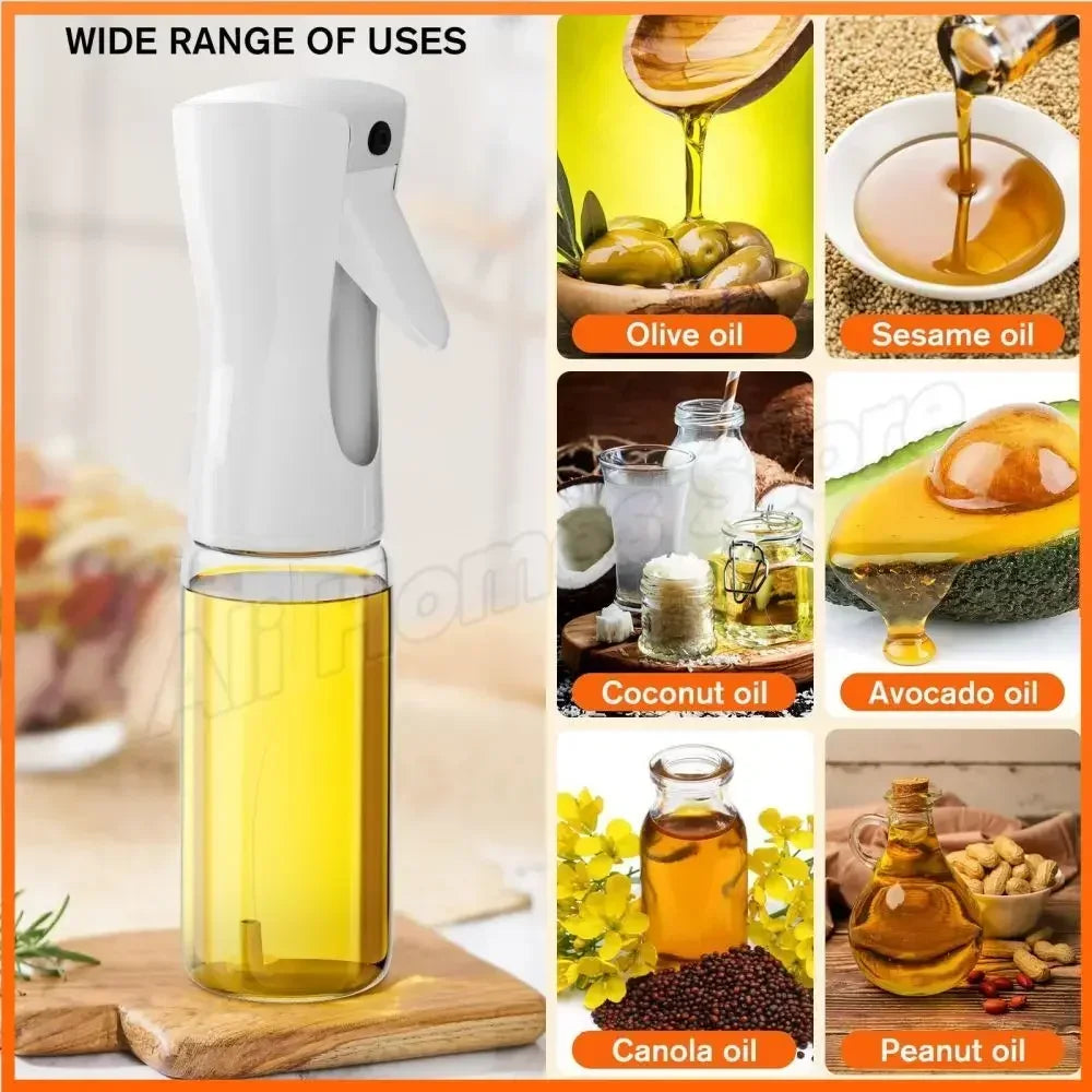 200/300/500ML Spray for Oil Spray Oil Sprayer Kitchen Nebulizer Dispenser BBQ Cooking Olive Diffuser Airfryer Olive Oil Sprayer