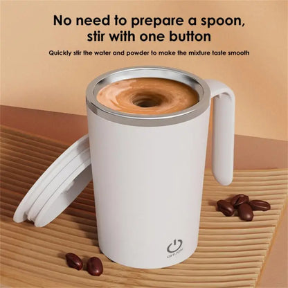 Automatic Stirring Cup Mug Water Coffee Tea Cup Electric Stirring Stainless Steel Rotating Magnetic Home Drinking Tools