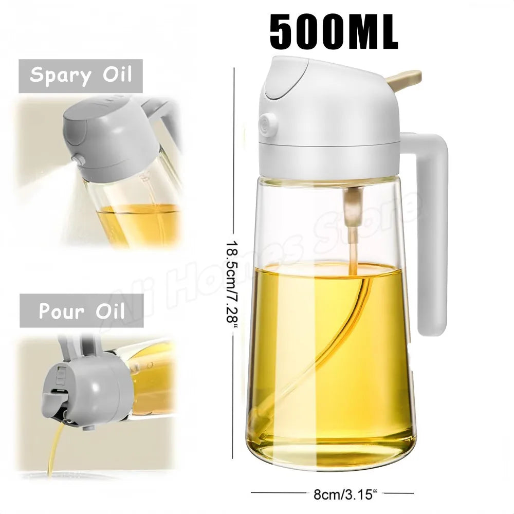 200/300/500ML Spray for Oil Spray Oil Sprayer Kitchen Nebulizer Dispenser BBQ Cooking Olive Diffuser Airfryer Olive Oil Sprayer