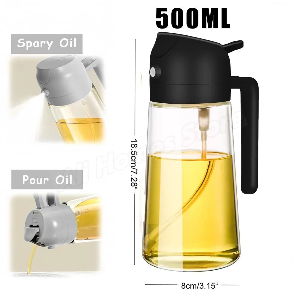 200/300/500ML Spray for Oil Spray Oil Sprayer Kitchen Nebulizer Dispenser BBQ Cooking Olive Diffuser Airfryer Olive Oil Sprayer