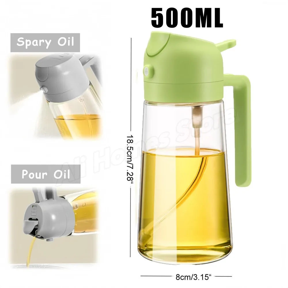 200/300/500ML Spray for Oil Spray Oil Sprayer Kitchen Nebulizer Dispenser BBQ Cooking Olive Diffuser Airfryer Olive Oil Sprayer