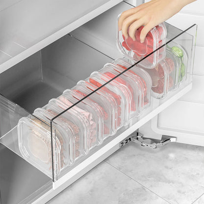 5/1Pcs Food Storage Containers With Lid Mini Transparent Fridge Meat Vegetable Fresh-Keeping Organizer Box For Kitchen Storage