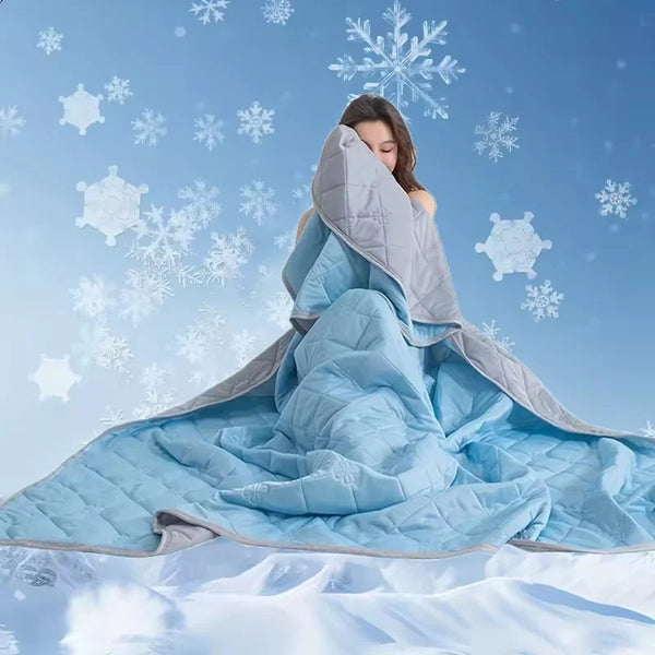 Grade A Cooling Blanket for Bed Soft Breathable King Size Summer Quilt Queen  Air Condition Comforter Lightweight Cool Duvet