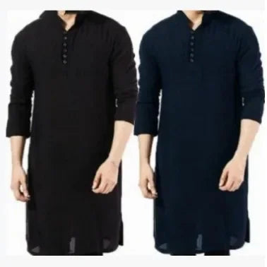 Abaya Men Shirts Long Sleeve Dress Islamic Chemise Elegant Kaftan Robe Pakistani Man Indian Clothes Muslim Eid Clothing S-5XL