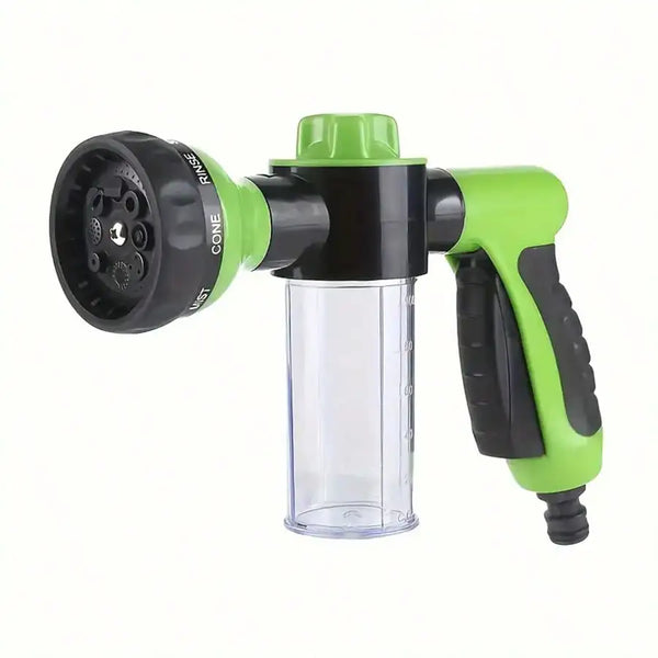 1pc 8-In-1 Outdoor Horse/Dog Washer And Garden Hose Nozzle - Perfect For Pet Baths, Watering Flowers, And Washing Cars