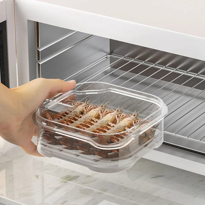 5/1Pcs Food Storage Containers With Lid Mini Transparent Fridge Meat Vegetable Fresh-Keeping Organizer Box For Kitchen Storage