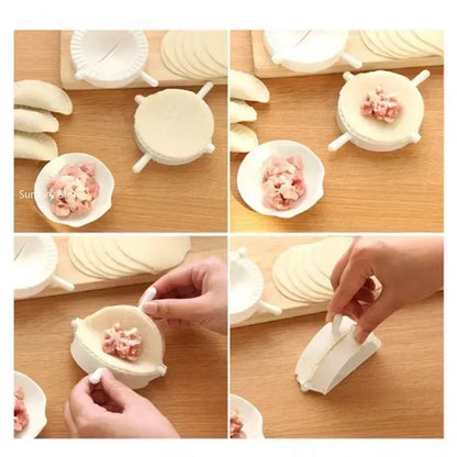 7cm/8cm/10cm Manual Dumpling Maker Plastic Mold Set Quick Dumpling Making Tool Kitchen Household Tools Dumpling Clip